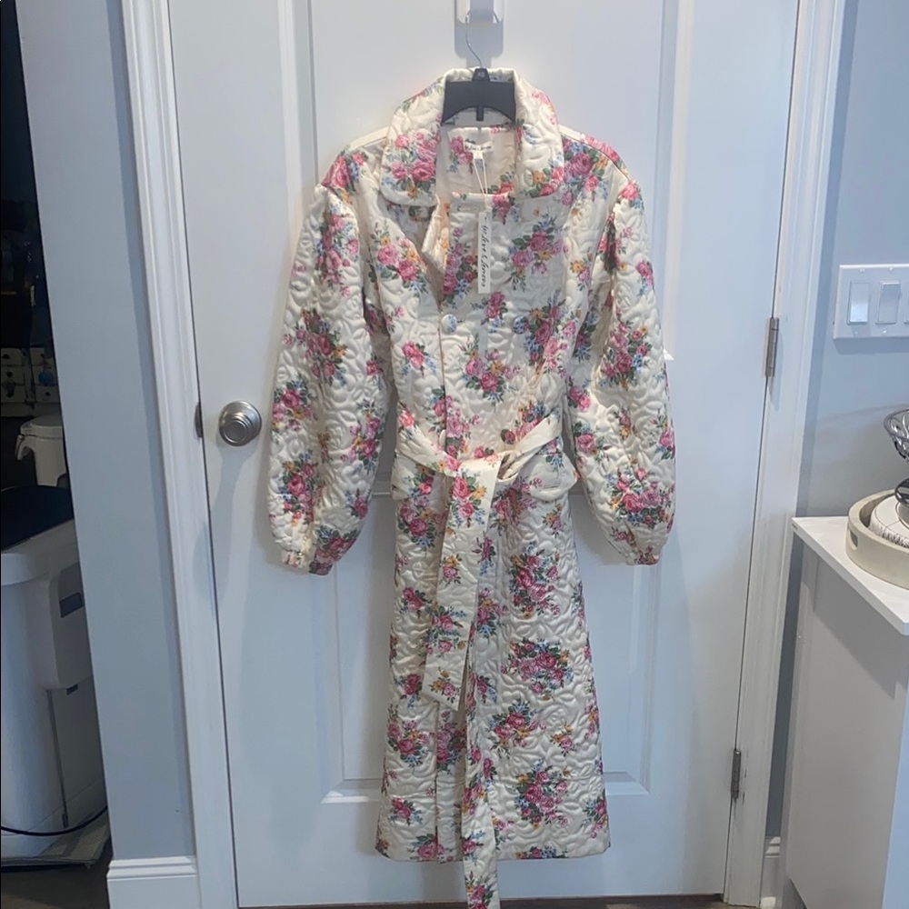 For Love And Lemons Floral Quilted Coat
